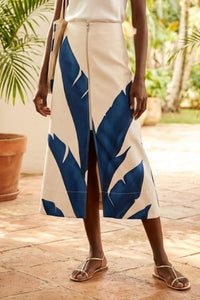 Andres Otalora - Isla Lejana Front Zip Midi Skirt
