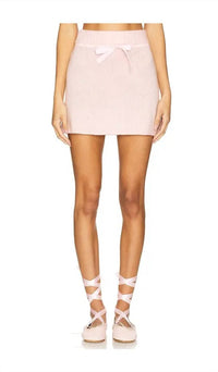 for Love & Lemons As If Mini Skirt in pink - women's skirt