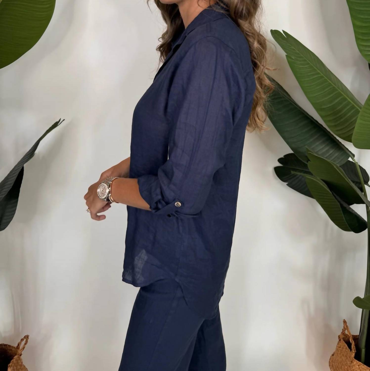 Fresh Laundry - Linen Button Up Shirt