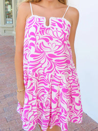 Tcec - Abstract Swirl Mini Dress