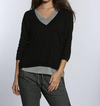 Label+Thread - Women's Rib Back V Neck Top