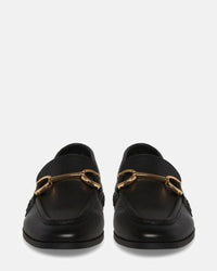 STEVE MADDEN Women's Carrine Leather Loafers in black - women's flats - alternate view
