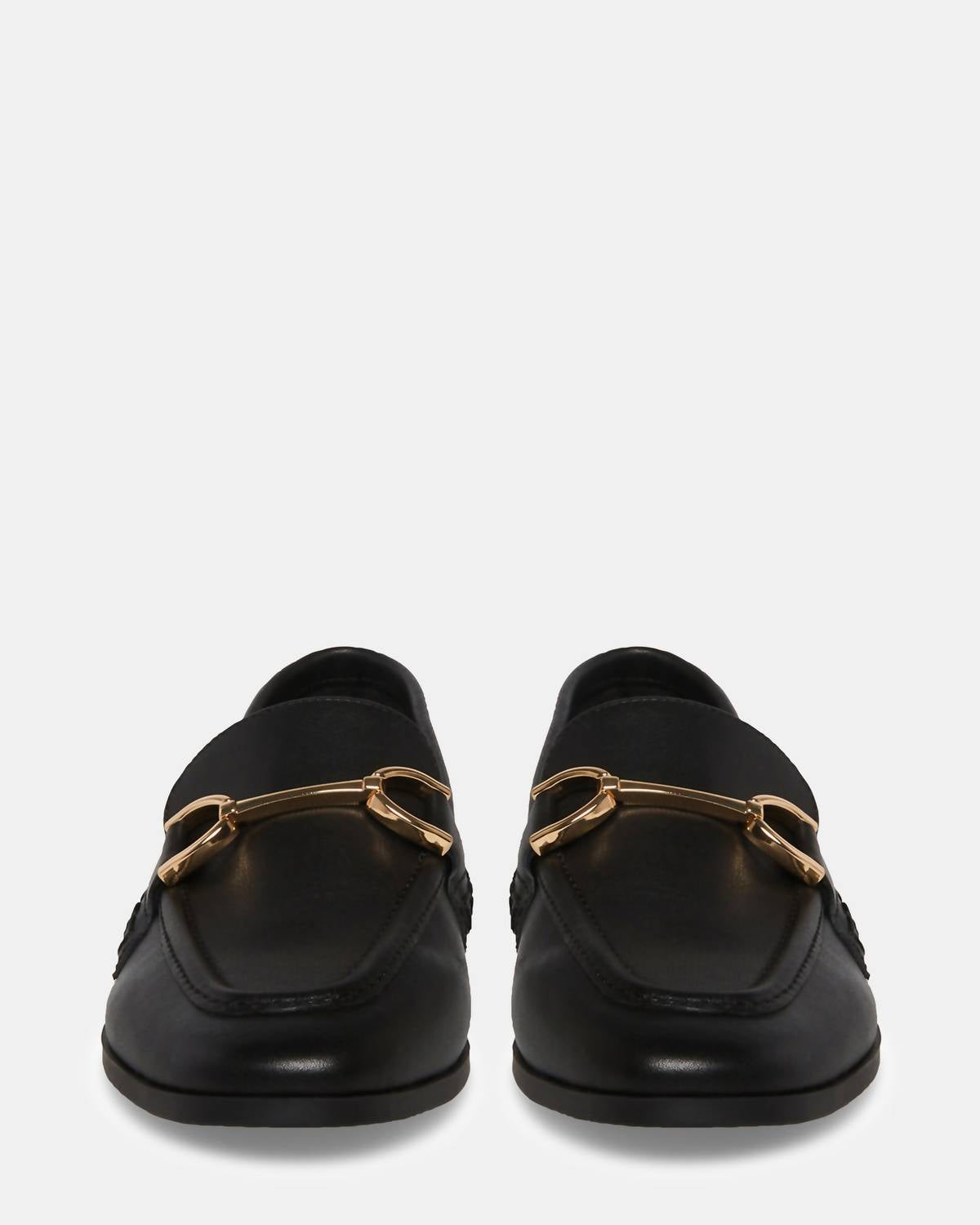 STEVE MADDEN Women's Carrine Leather Loafers in black - women's flats - alternate view
