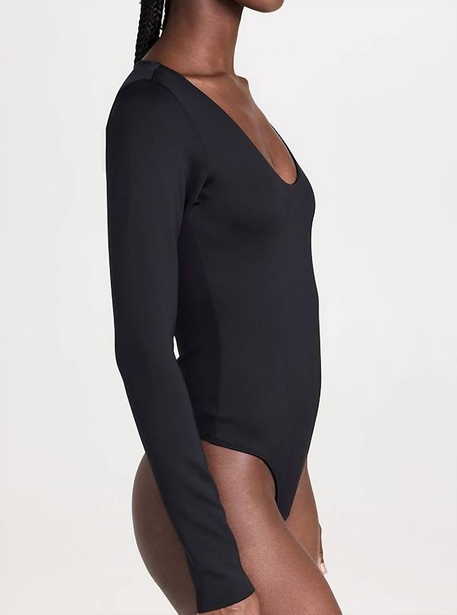 Good American - Scuba Scoop Long Sleeve Bodysuit