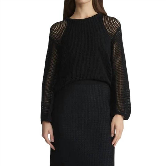 Lafayette 148 - Block Mesh Stitch Sweater