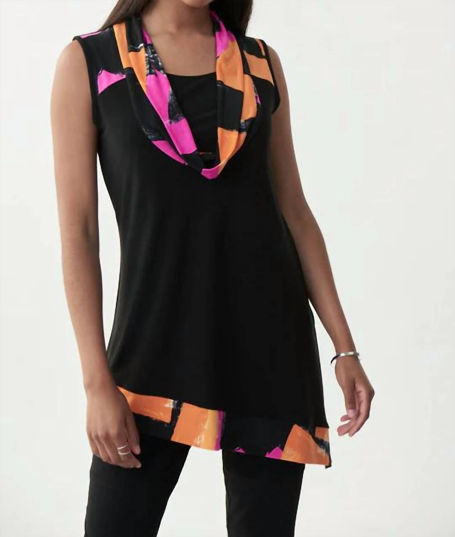 Joseph Ribkoff Sophia Sleeveless Tunic in multi - women's shirt