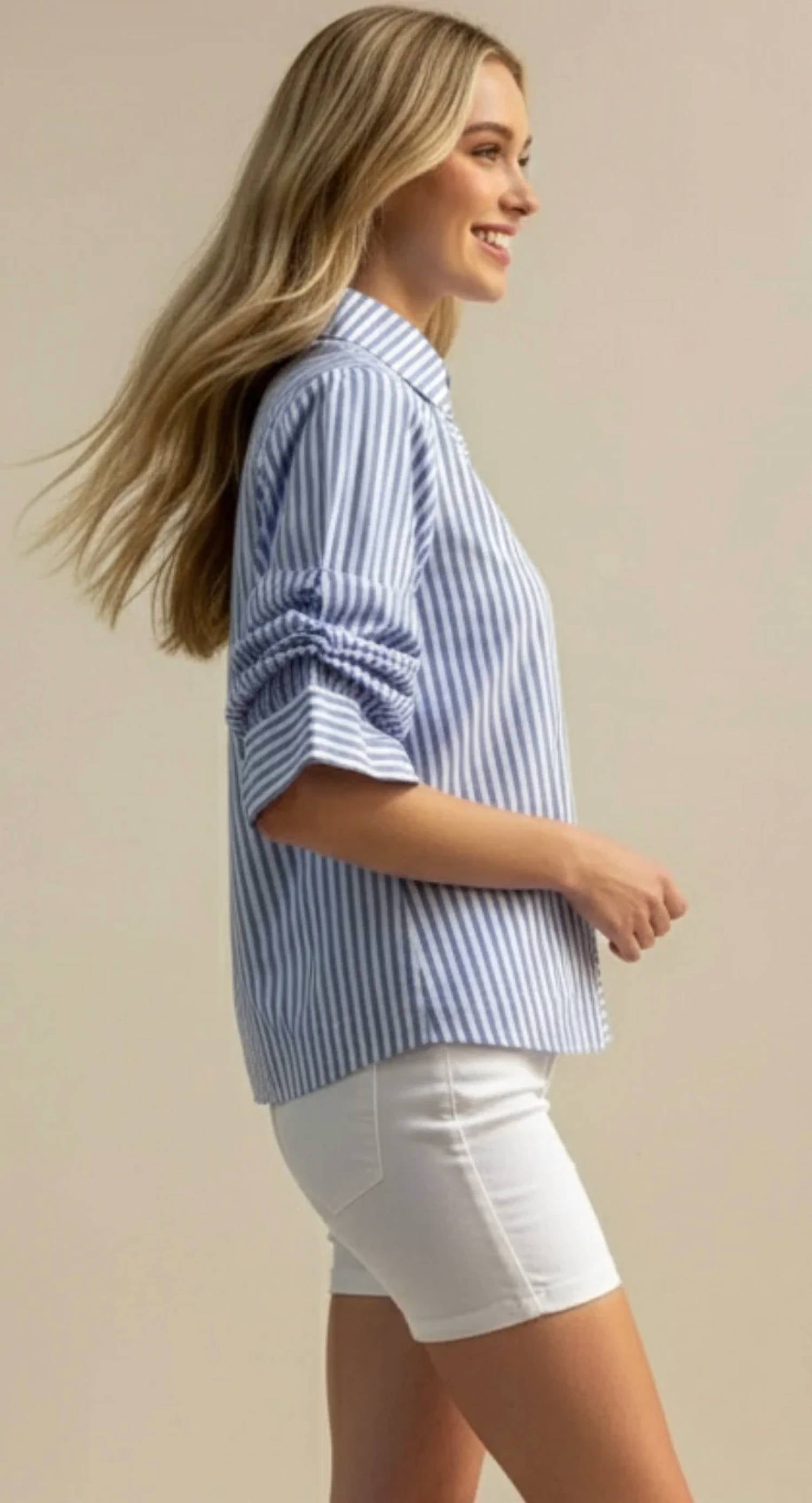 Pinch - Button-down Stripe Top