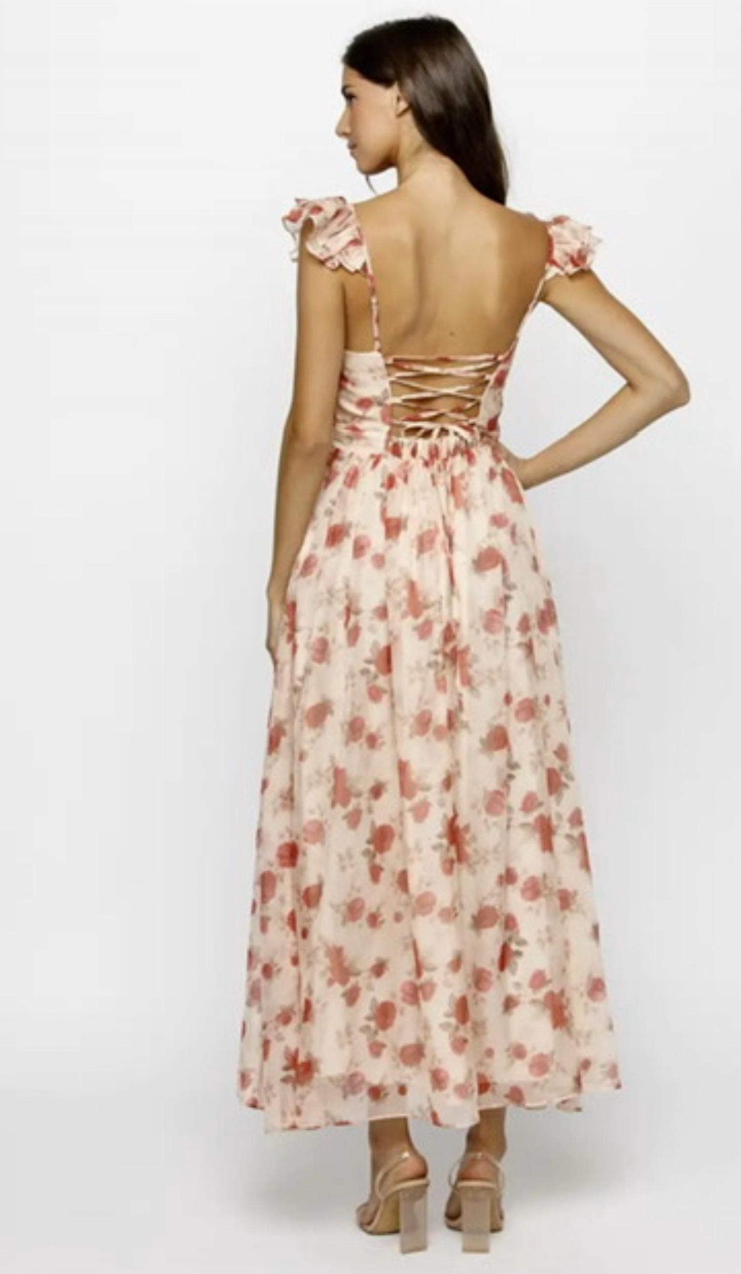 Storia - Floral Asymmetric Maxi Dress