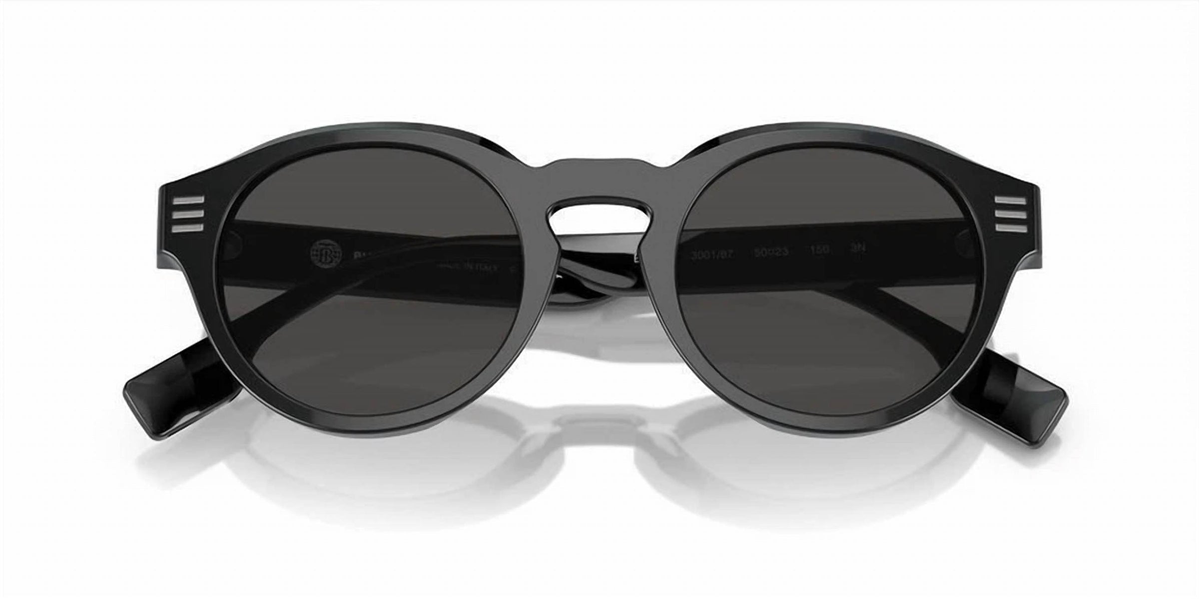 Burberry - Round Non Polarized Sunglasses - Be4404 3001 - 87