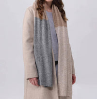 V. Fraas - Knitted Scarf With Block Stripes
