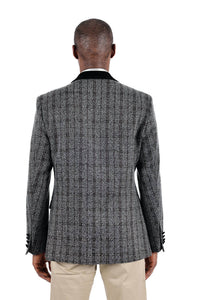 Barabas - Quilted Plaid Blazer