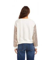 Karen Kane - Stassi Sequin Sleeve Top