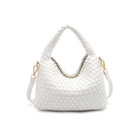 Moda Luxe - Woven Vegan Leather Crossbody Bag