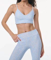 Loveshackfancy - Erza Bow Print Active Bra