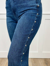 Judy Blue - Sophia High-rise Embellished Straight Leg Jeans