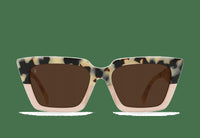 RAEN Optics Women's Keera Cat-eye Sunglasses in ivory coral carob - women's accessory