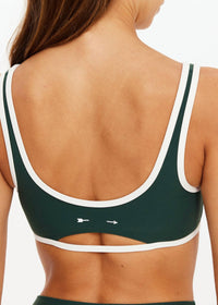 THE UPSIDE Sante Fe Brielle Scoop Bra in green - women's intimate - alternate view