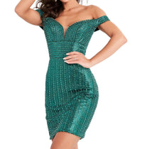 Jovani - Beaded Cocktail Dress