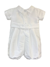Swea Pea & Lilli - Kid's 2-Piece Poly Bengaline Romper With Bonnet