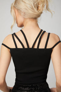 ELLIE CAGE KNIT TOP