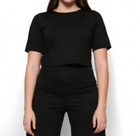 Ripley Rader - Ponte Knit Short Sleeve Top