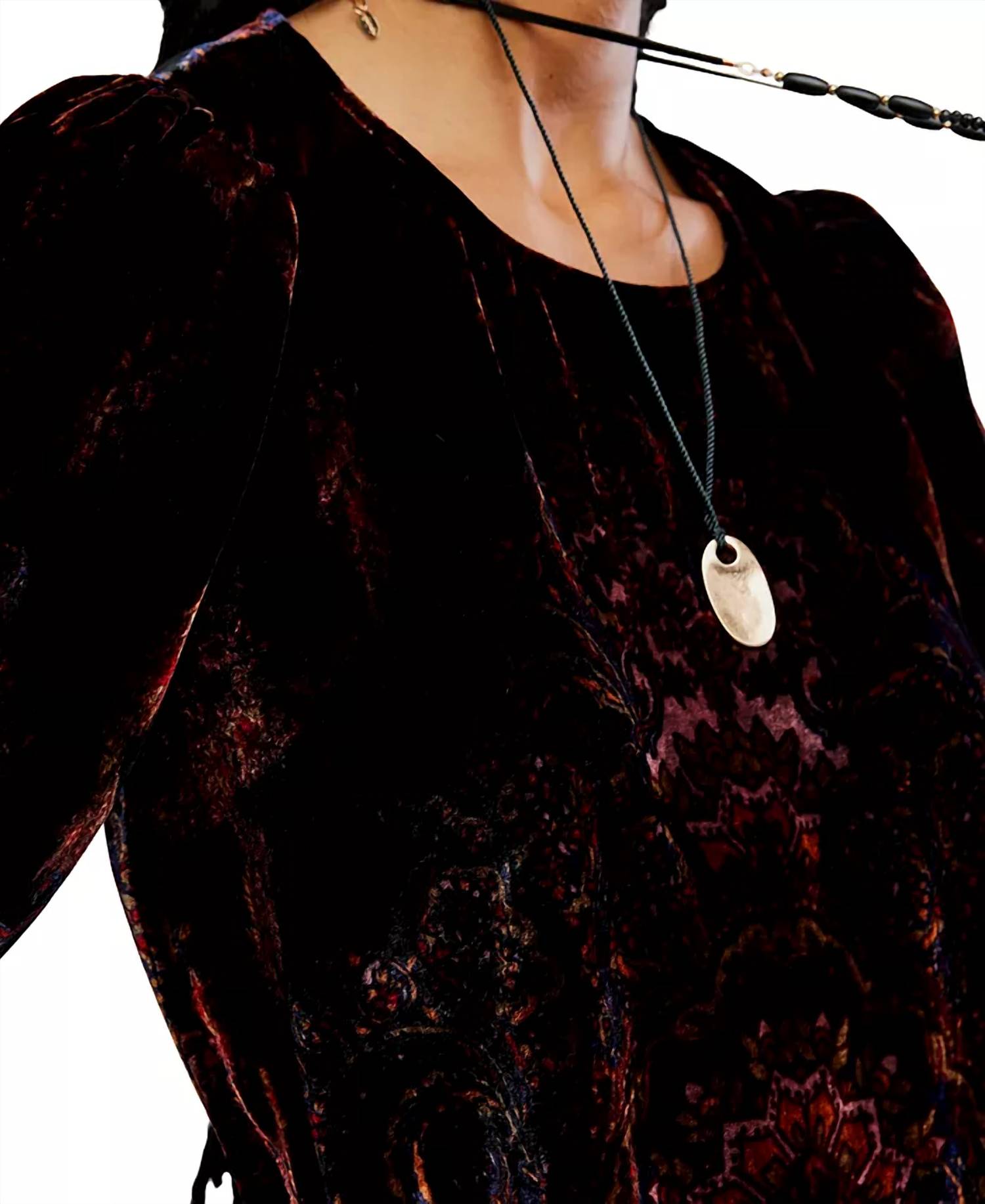 Free People - Maye Printed Velvet Tunic Dress