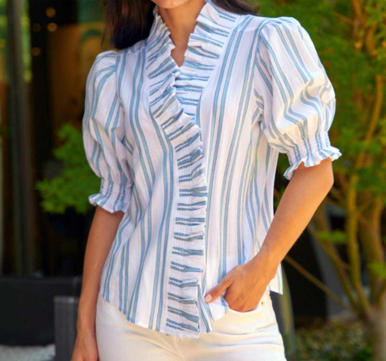 Finley - Cici Drop Needle Stripe Shirt