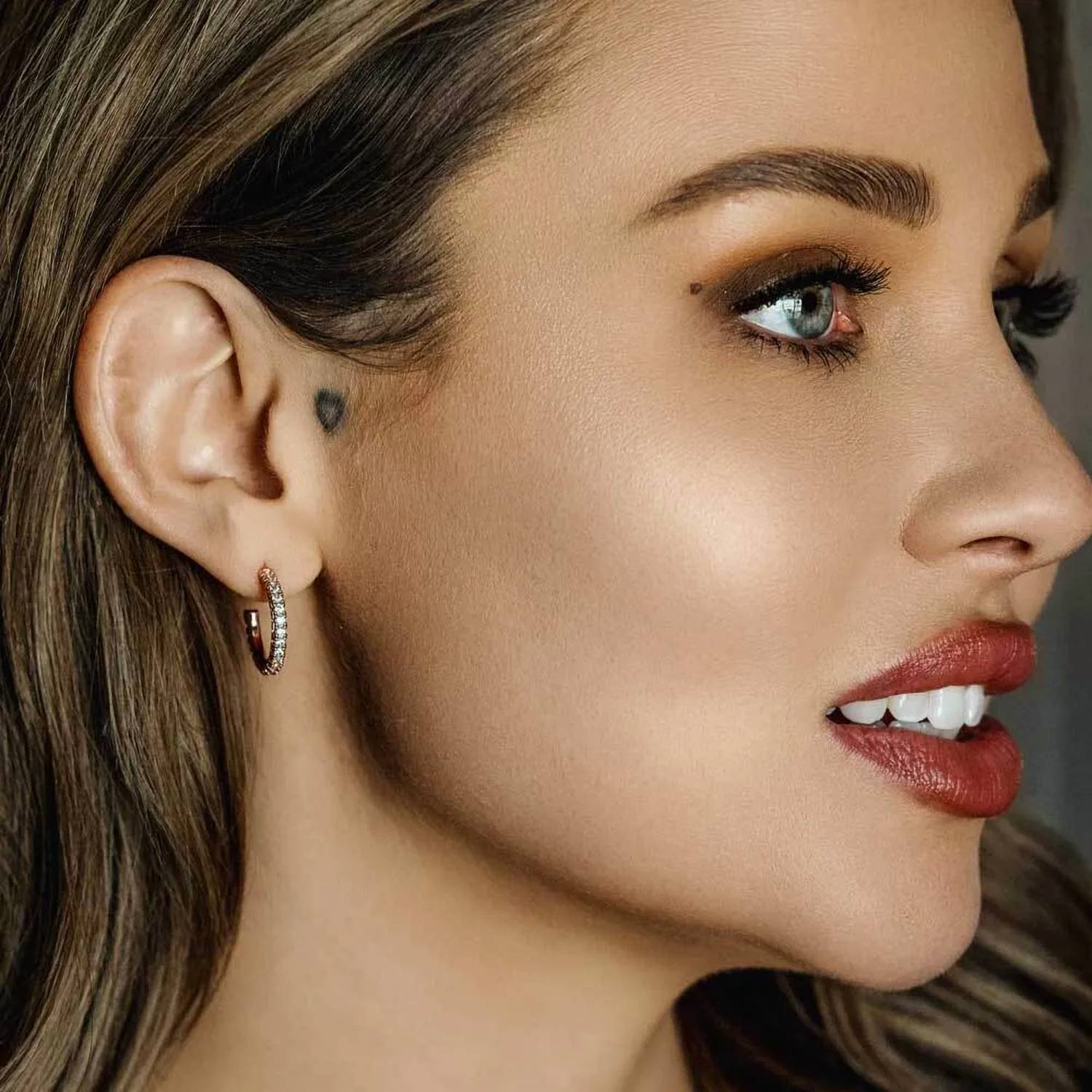 Montana Silversmiths - Women's Everything Is Rosy Hoop Earrings