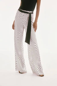 Joseph Ribkoff - Polka Dot Belted Wide Leg Pants