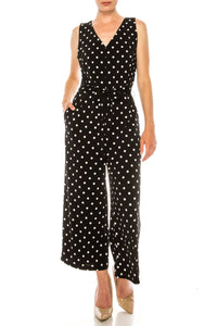 Peter Nygard - Polkadot Sleeveless Jumpsuit
