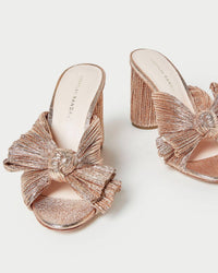 Loeffler Randall - Women's Penny Pleated Bow Mule Heel