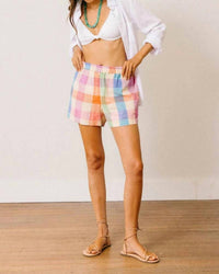 Sunshine Tienda - Pull-on Plaid Shorts