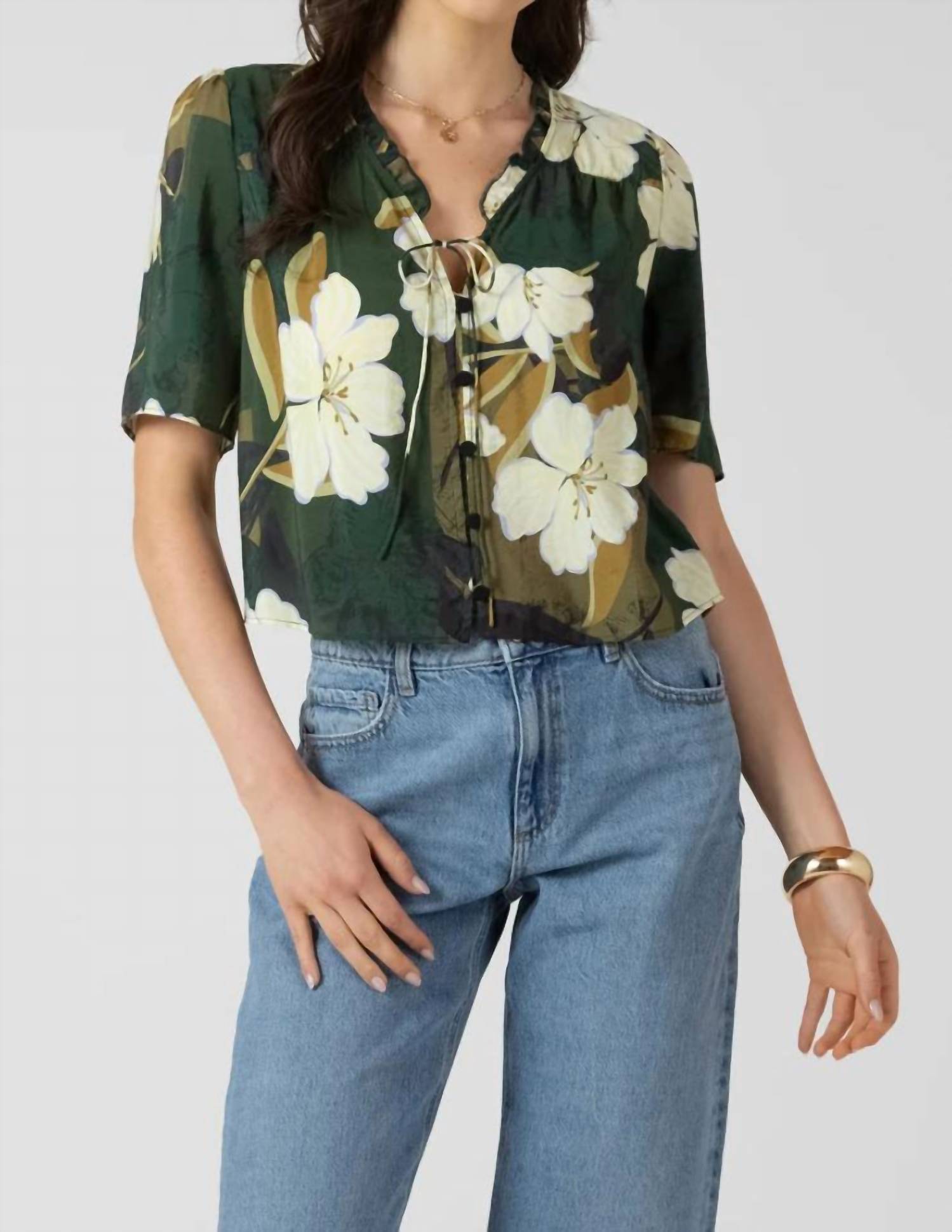 Dex - Button Front Blouse