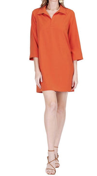 Jade Bell sleeve dress in spice - women's dress - detail view