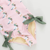 Pink Chicken - Girl's Mallard Friends Swimsuit