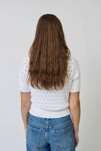 Charli - Eyelet Stitch Top