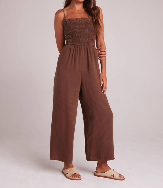 Bella Dahl - Wide Leg Smocked Ruffle Jumpsuit