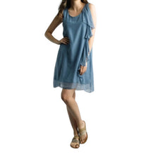 TEMPO PARIS Daywear Mini Dress in denim - women's dress