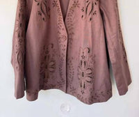Berenice - V-neck Broderie Blazer