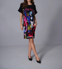 Joseph Ribkoff - Word Print Scoop Neck Dress