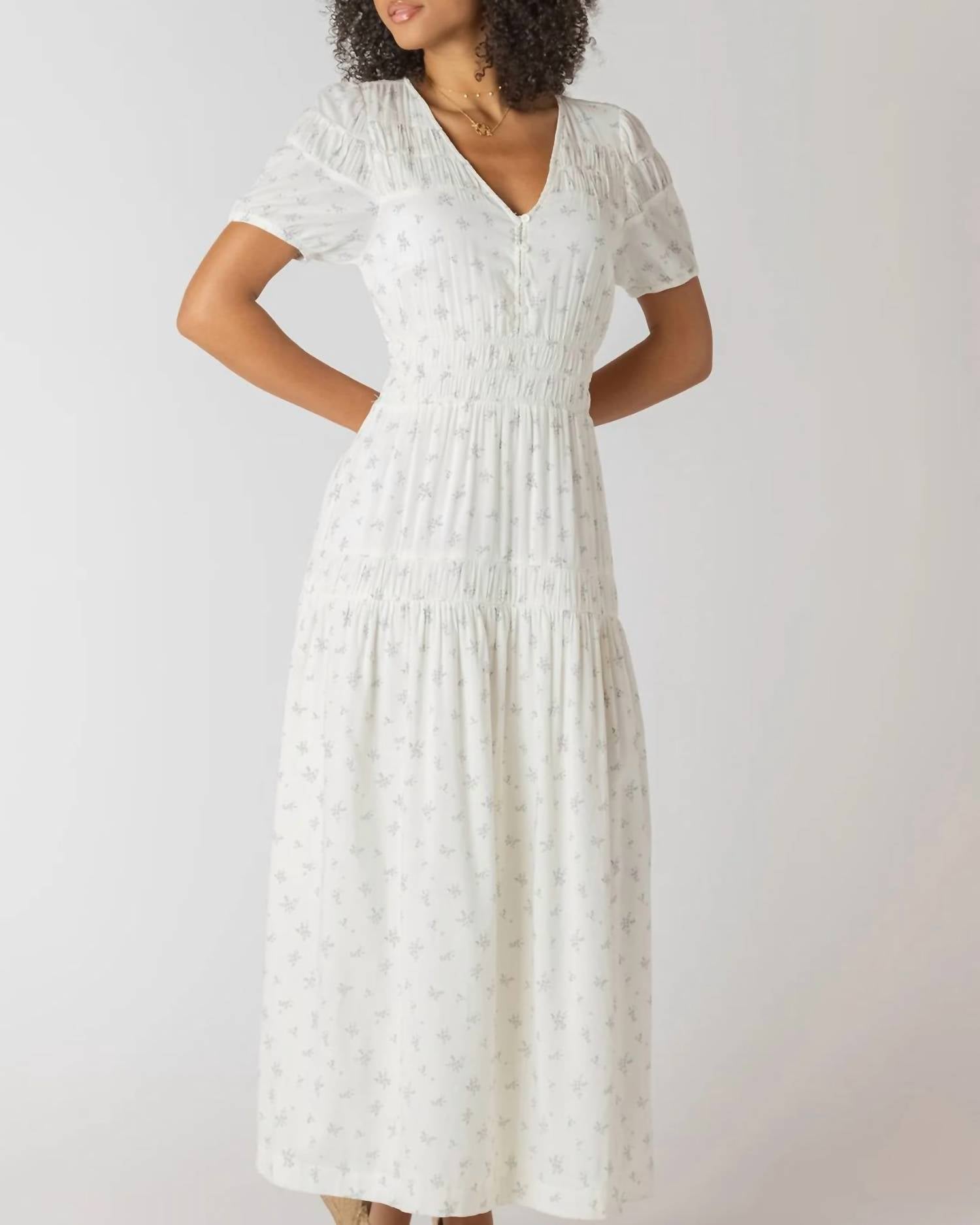Dex Clothing - Floral Charm Midi Dress