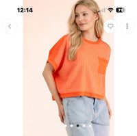 Very J - Dolman Sleeve Textured Knit Casual Top