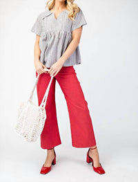 Gigio - Short Sleeve Babydoll Top