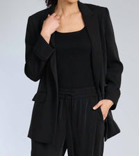 Lola & Sophie - Women's Button Cuff Blazer