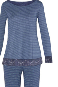 Twelve Eighty Eight - Women's Venice Long Sleeve Bateau Neck Pajama Set