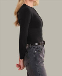 525 America - Anne High Rib Waist Cardigan