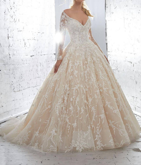 Morilee - Kristalina Long Sleeves Gown