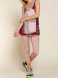 Pol - Paisley Knit Tank Top