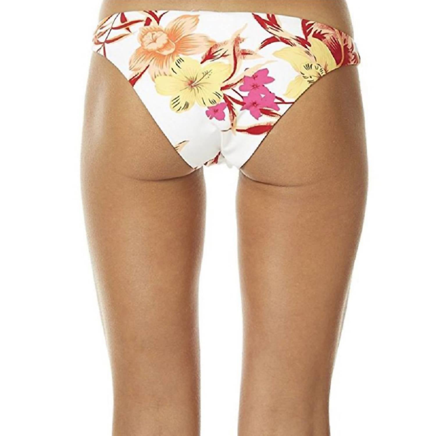 ZINNIA FLORAL STRETCH BIKINI BOTTOM SWIMSUIT