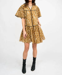 Sister Mary - Stitched-Trim Dress